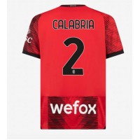 Koszulka piłkarska AC Milan Davide Calabria #2 Strój Domowy 2023-24 tanio Krótki Rękaw
